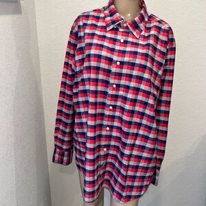 Cremieux classics plaid button down cotton shirt